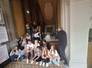 Klasa 4a na warsztatach w Kamienicy architekta Hilarego Majewskiego